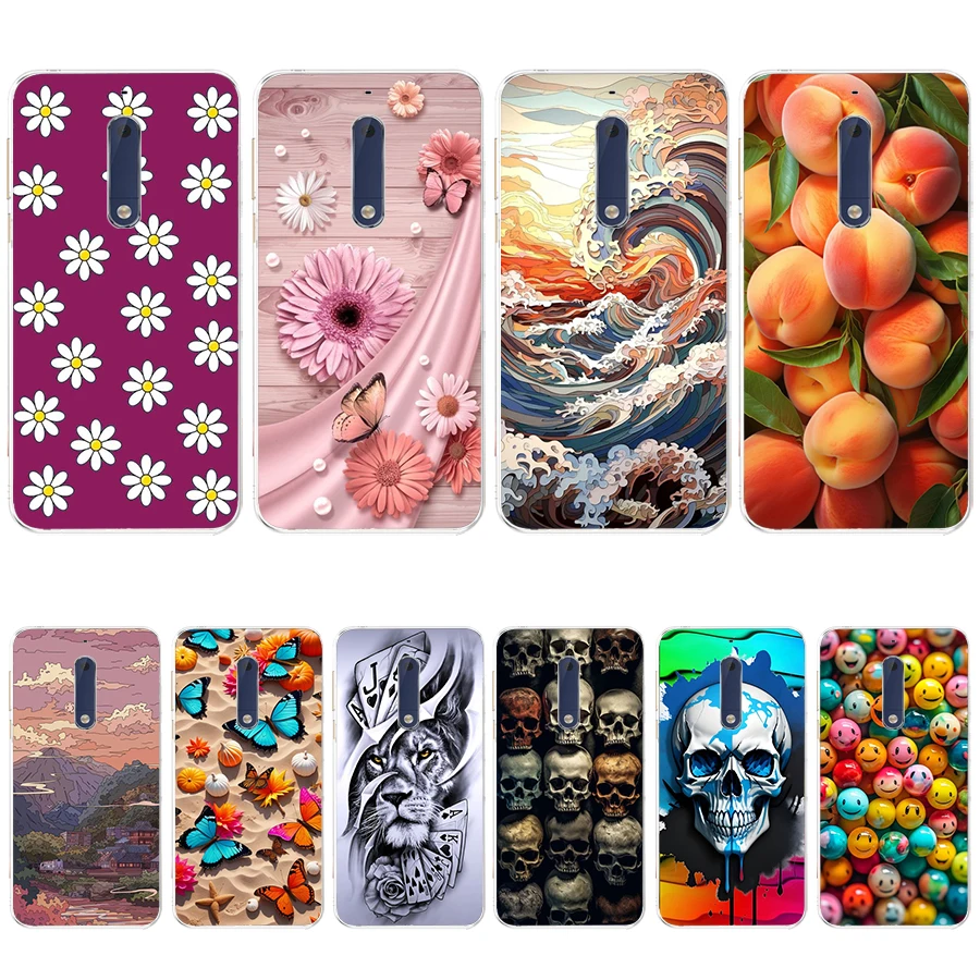 S4 colorful song Soft Silicone Tpu Cover phone Case for Nokia 5.1