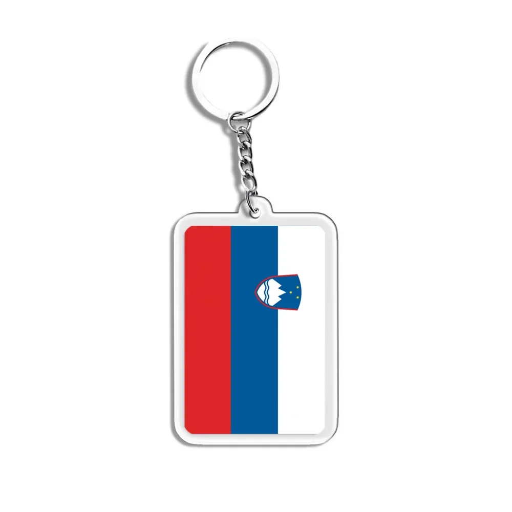 New Flag Key Chains All Countries France Switzerland Uruguay Tunisia Scotland Slovakia Spain World Flags Acrylic Keyring Gifts