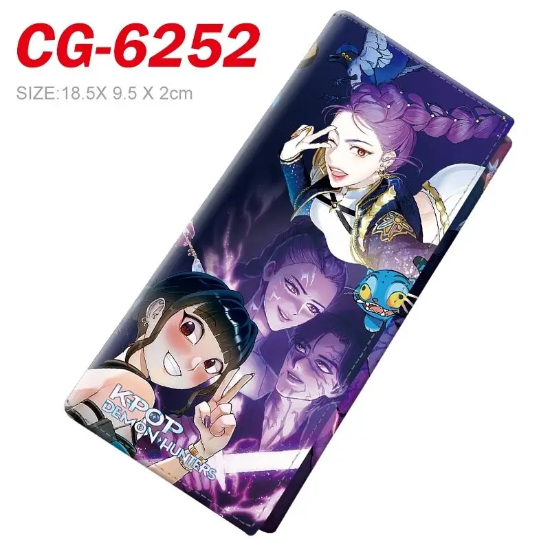 K-팝 데몬 헌터즈 애니메이션 굿즈 만화 귀여운 학생 지갑 창의적인 남녀 공용 동전 지갑 카드 홀더 지갑 선물