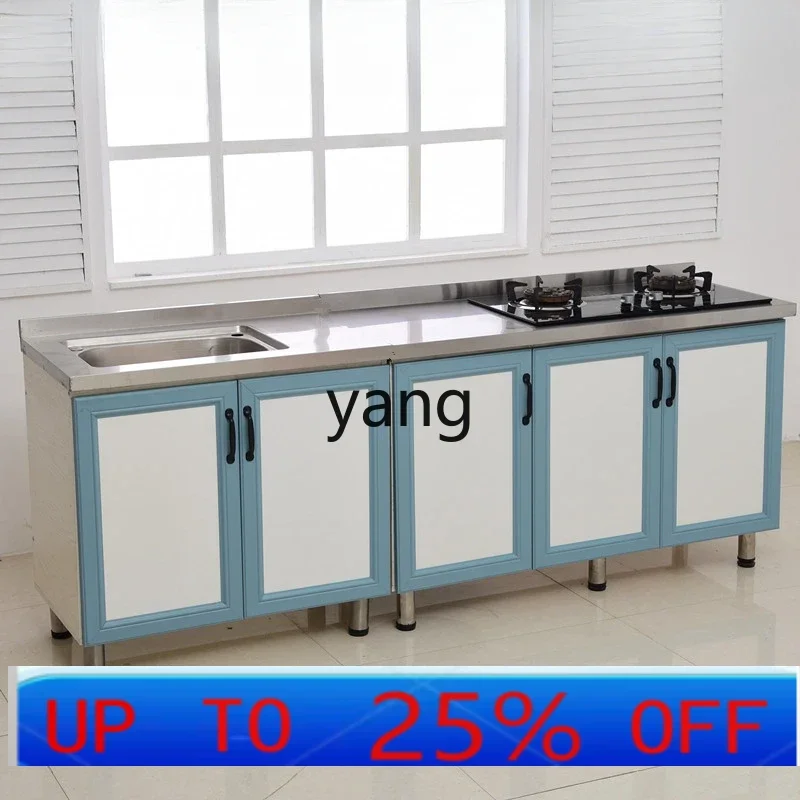 LH  integrated countertop stainless steel kitchen cabinet stove cabinet integrated household