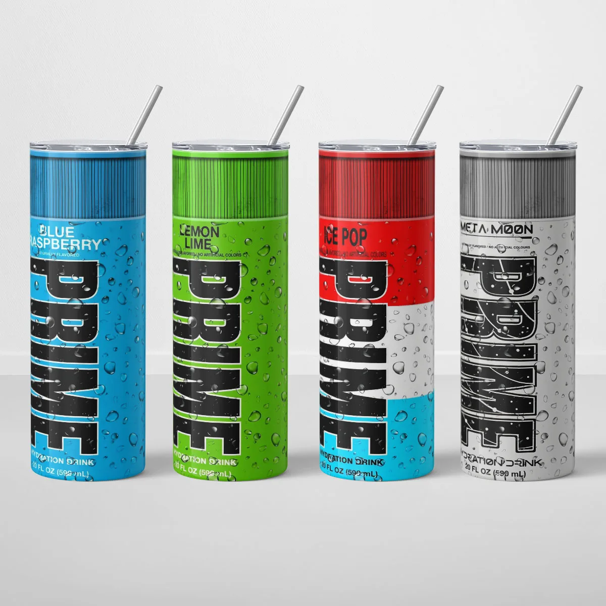 Envoltura de vaso de 20oz, vaso con nombre personalizado, diseño sin costuras inspirado en una bebida energética principal, regalo, 1 ud.