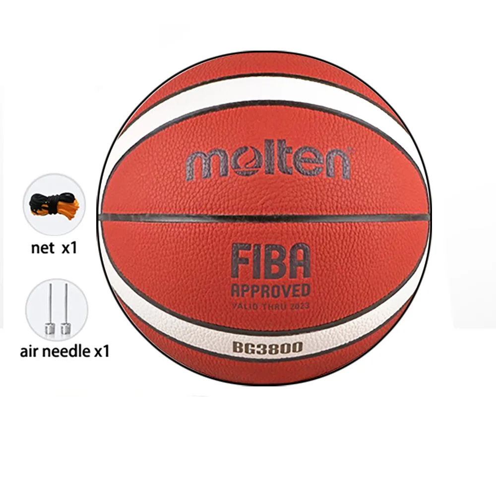 Molten BG3800 Basketball Size 7# PU Game Training Wear-resistant Standard  baloncesto Kids or Adult Official Team Basketballs