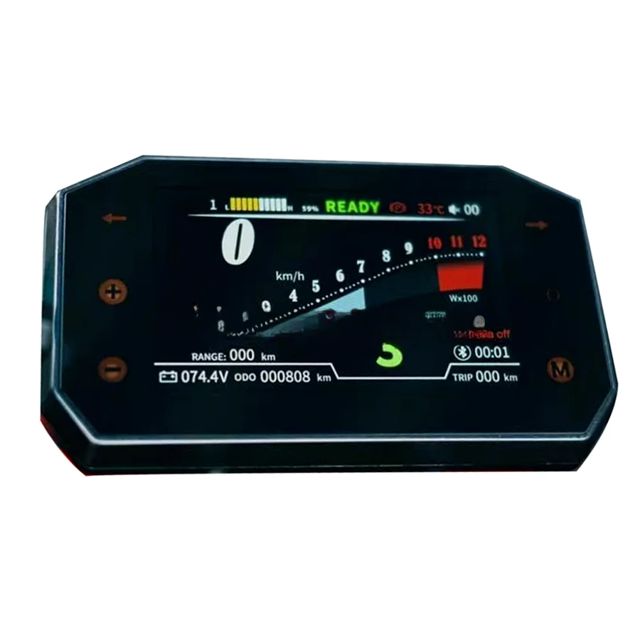 For Modifications Electric Motorcycle LCD  TFT Display Screen Speedometer for Motorbike Upgrades Aftermarket Accessories