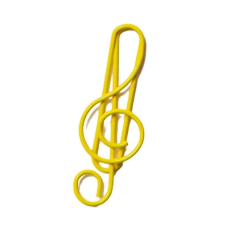 50 ชิ้นคลิปหนีบกระดาษน่ารัก Musical Note รูปร่างกระดาษคลิปบุ๊คมาร์คคลิปอุปกรณ์สำนักงานสำหรับงานแต่งงาน Photo Wall Dropsale