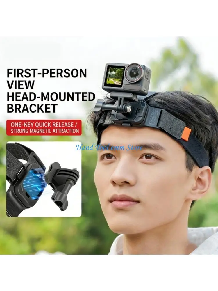 

H37F Head Strap For Pocket 3 Cameras Secure and NonSlip Perfect For Vlog And Adventure Shot Running Cycling