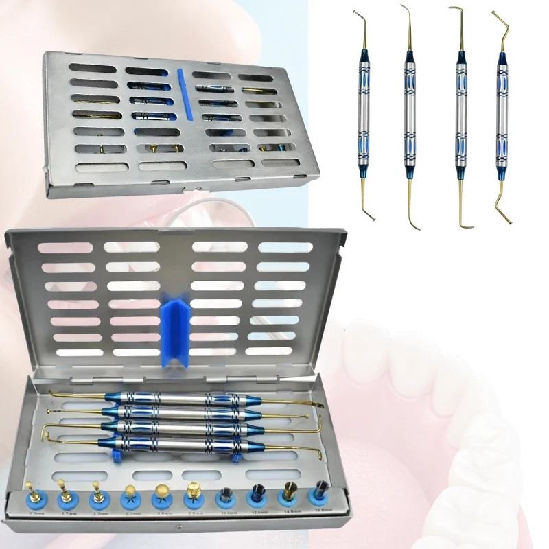 Dental Sinus Elevation Kit Lifting Implant Drills Stoppers Periosteal Separator External Surgery Set