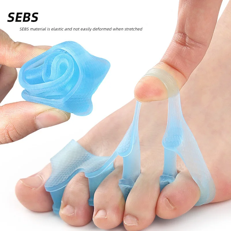 Forefoot Pad Five-hole Toe Separator For Hallux Valgus Overlap Toe Separator Bridge-shaped Five-hole Toe Fixator Massage