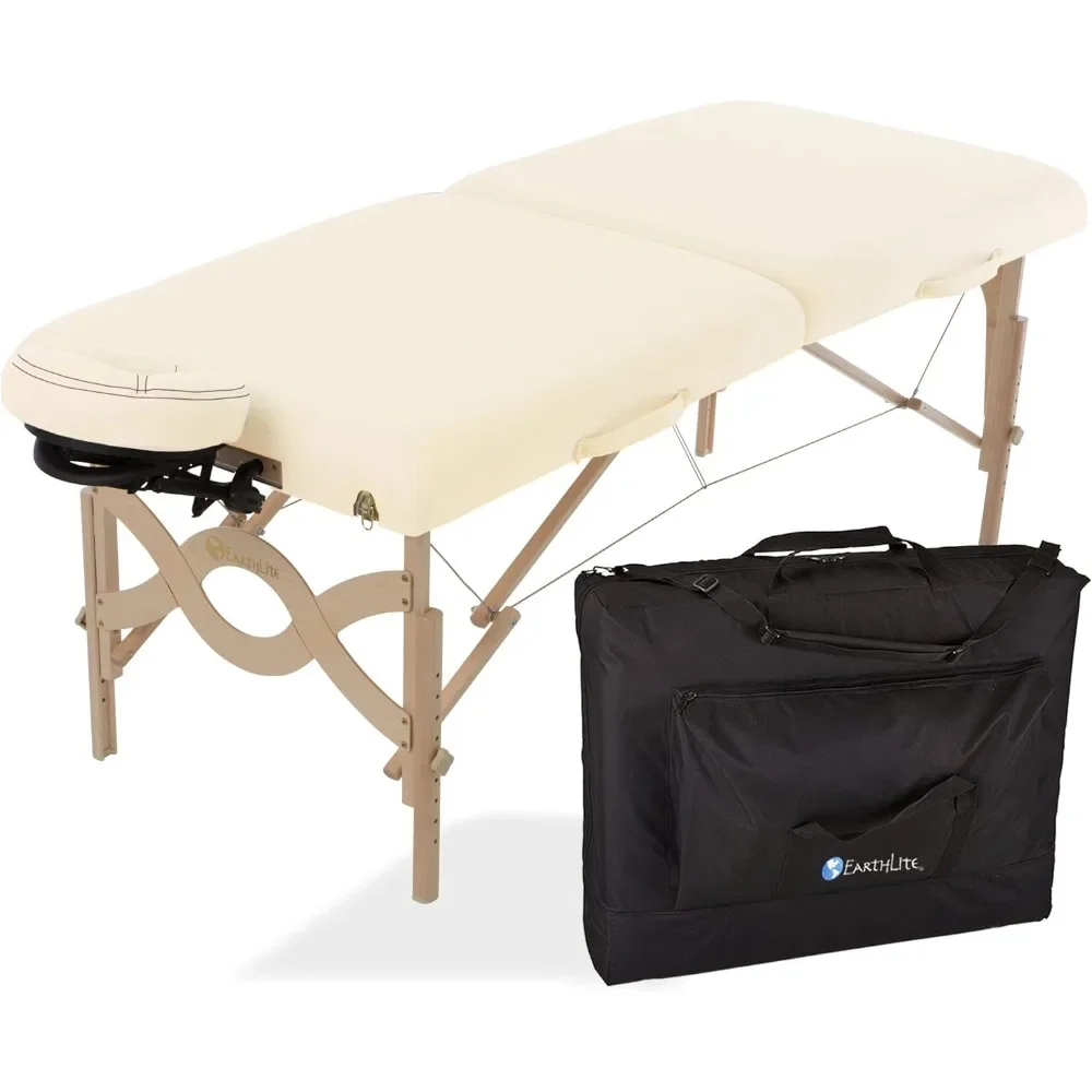 

Portable Massage Table Package AVALON – Reiki Endplate, Premium Flex-Rest Face Cradle & Strata Cushion, Carry Case MQAM