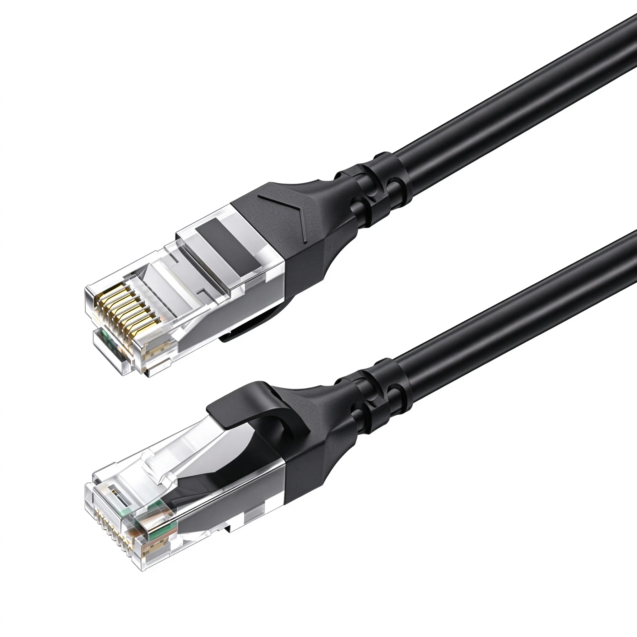 Cat6A Ethernet Cable 10Gbps Gigabit Patch Cord, 26AWG Pure Copper, Fluke Test Passed for PC Router