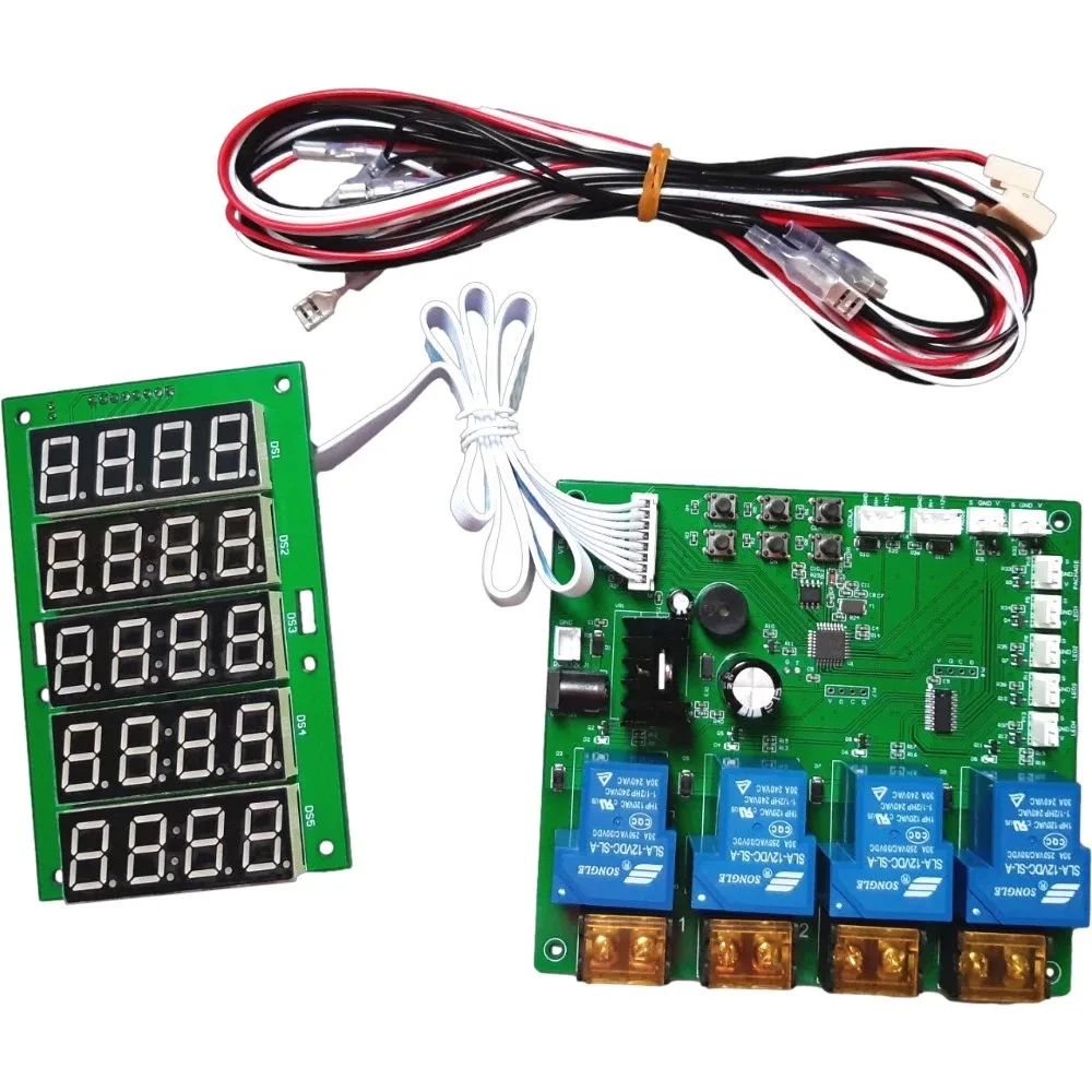 JY-215 Custom 4 Channel Timer Board for Bill Acceptor Coin Acceptor Relay Time Control PCB for Car Washing Machine