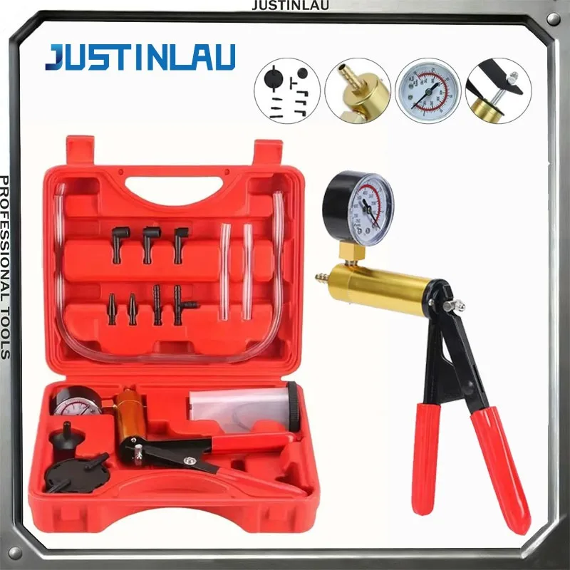 

1set Multifunctional Manual Vacuum Pump Car Brake Oil Maintenance and Replacement Tool Vacuum Piston Pump Tester Kit Manual Tool