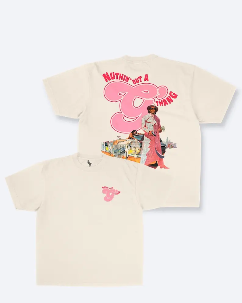 Snoop - Nuthin' But A G Thang Tee, Movie Poster Style Vintage Tee Front & Back Print