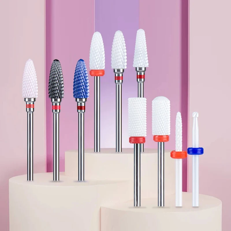 قاطع طحن سيراميك لتقليم الأظافر ، مثقاب الأظافر ، مبرد أظافر كهربائي ، بتات طحن ، قاطع مطحنة ، أدوات إكسسوارات تزيين الأظافر لدغ #1