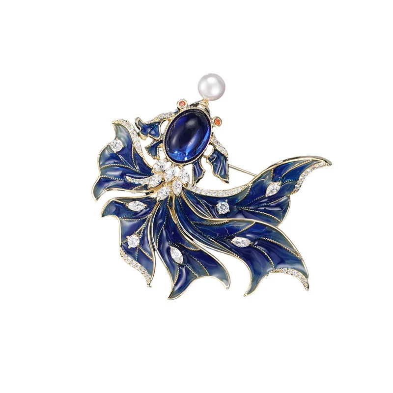 Высококачественная и элегантная брошь в стиле ретро с дизайном в китайском стиле и нежная, роскошная и универсальная брошь-пальто.