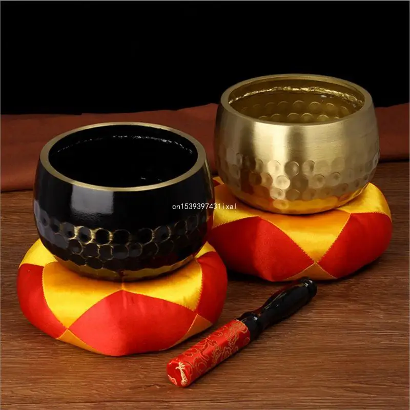 

Tibetan Buddhism Singing Bowl Hand Hammered Yoga Meditation Gift