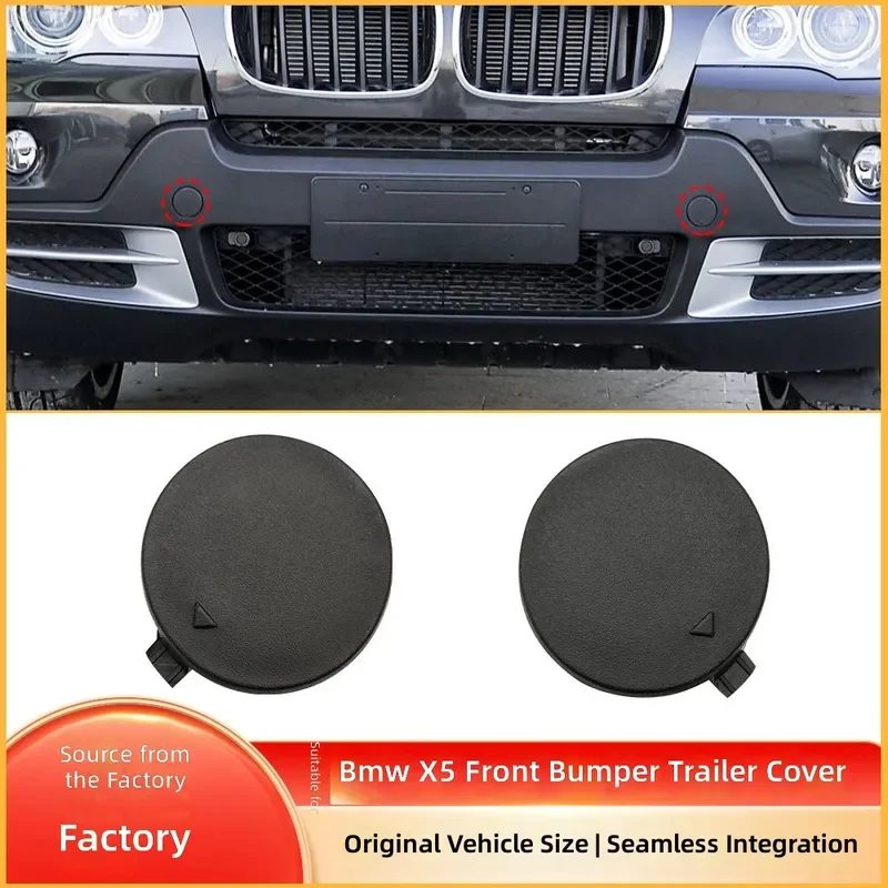 For BMW X5 E70 Front Bumper Tow Hook Cover Trailer Towing Eye Cap Plug 51117159589