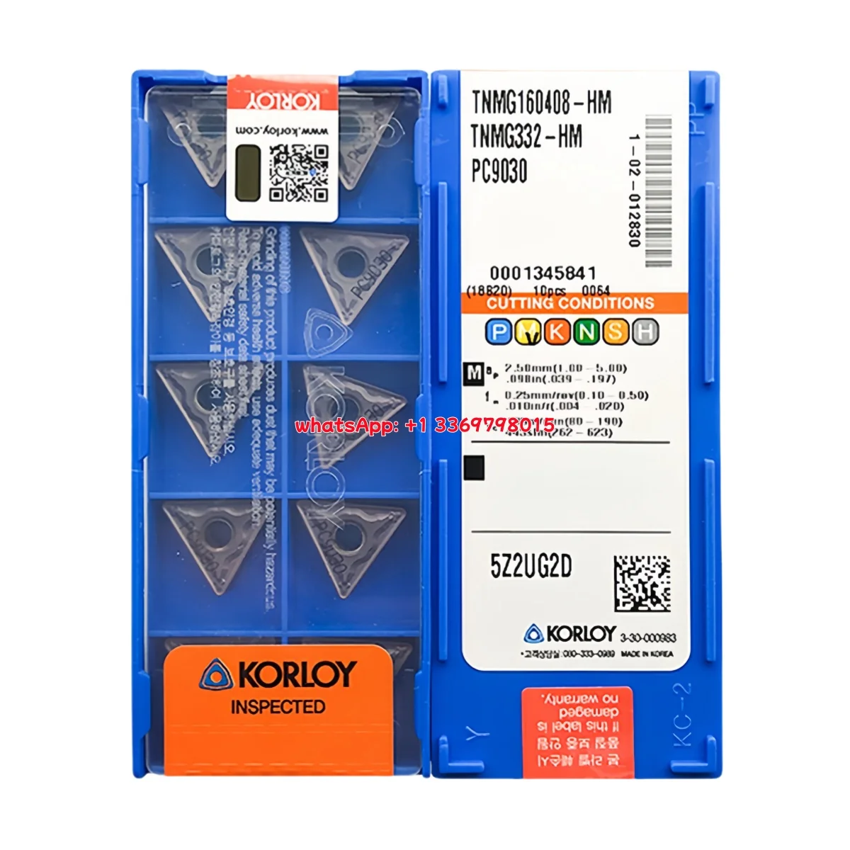 KORLOY 100% asli Inserts Inserts Inserts VP2 VP3 PC8110 CNC alat bubut sisipan putar karbida