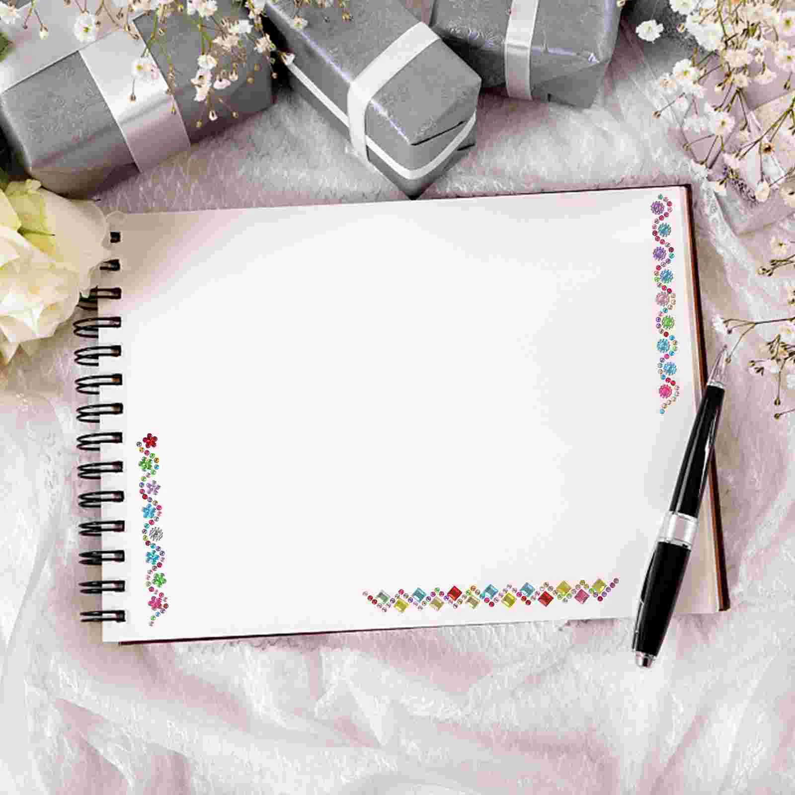 4 Rolls Decoration Rhinestone Tape Crystal Tapes Adhesive Gemstone for Rhinestones Crafts