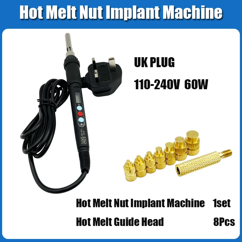 M2 m3 m4 Messing einsatz mutter Edelstahls ch raube Eisens pitze Set Wärme Heiß schmelze Rändel eingebettet Kupfer mutter Schraube des Kunststoff-3D-Druckers – Detail 24