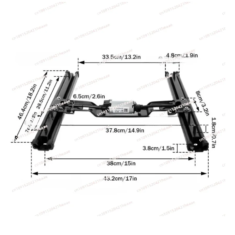 Suitable for  Universal Steel Electric Slide Rail Car Seat Sliding Adjustable Seat High Strength Power Slider Cars Accessories