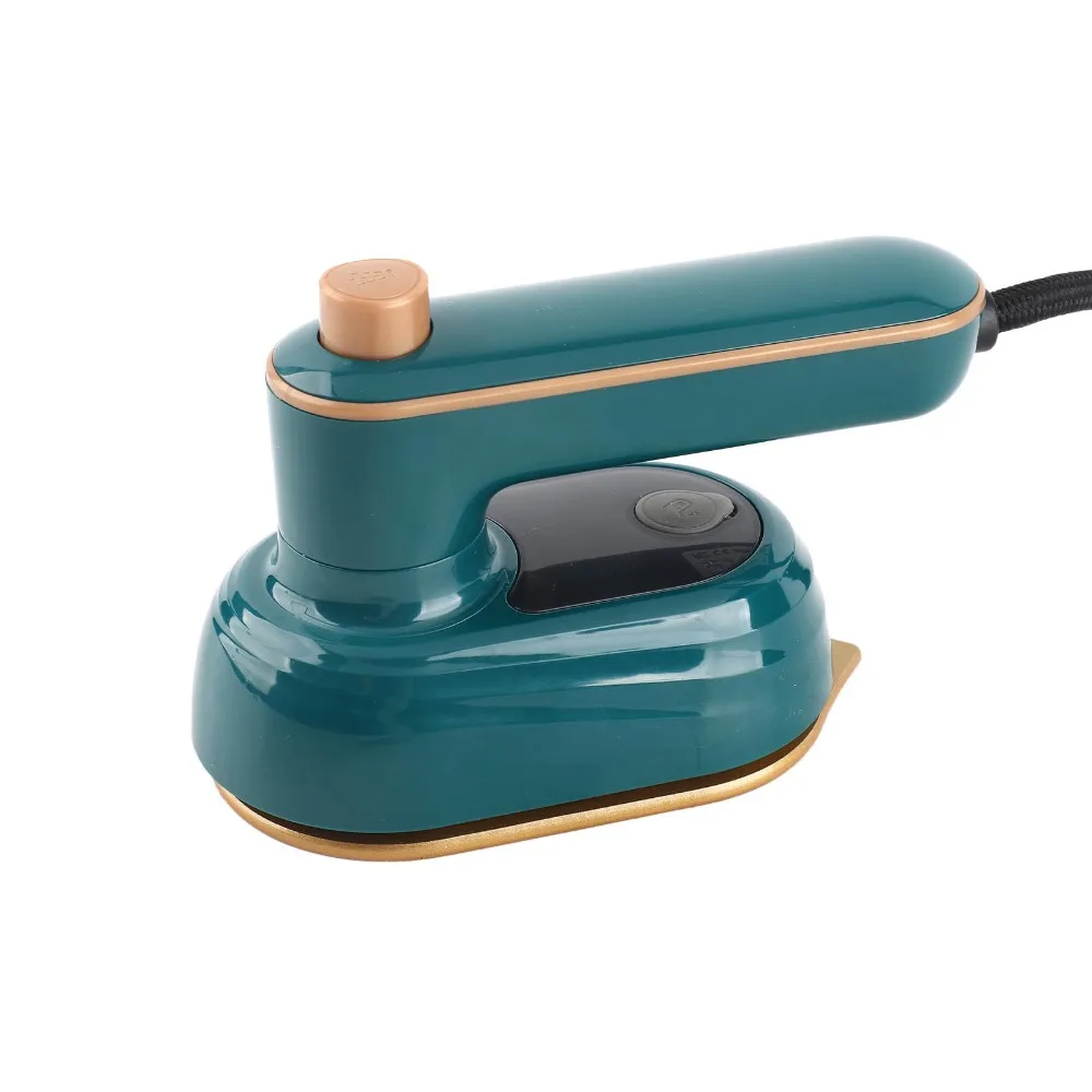 Mini Plastic Mini Steam Iron Green 12.8 * 8.4 * 6.2cm Portable Ironing Machine Clothes Steam Iron Household Use