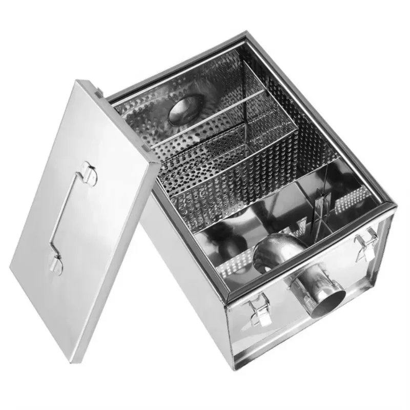 Portable 5GPM household commercial kitchen stainless steel grease trap under sink grease interceptor oil and water separator