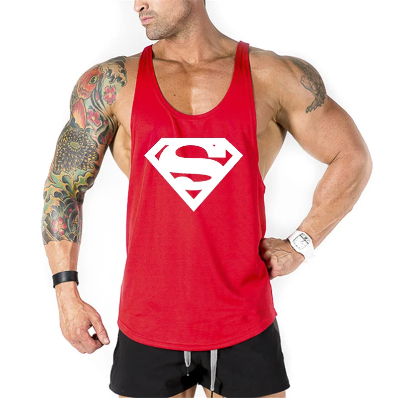 Mens Bodybuilding Brand Fitness Top Men Gym Tank Clothing Vest Muscle Sleeveless Singlets Fashion Workout Sports Shirt