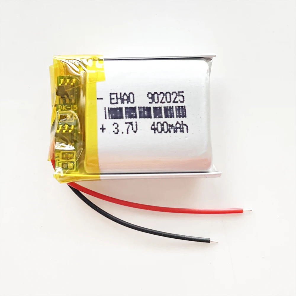 3.7V 400mAh polimerowe akumulator litowy Lipo akumulatorowe 902025 ogniwa i dostosowane do MP3 GPS inteligentny zegarek z kamerą Bluetooth