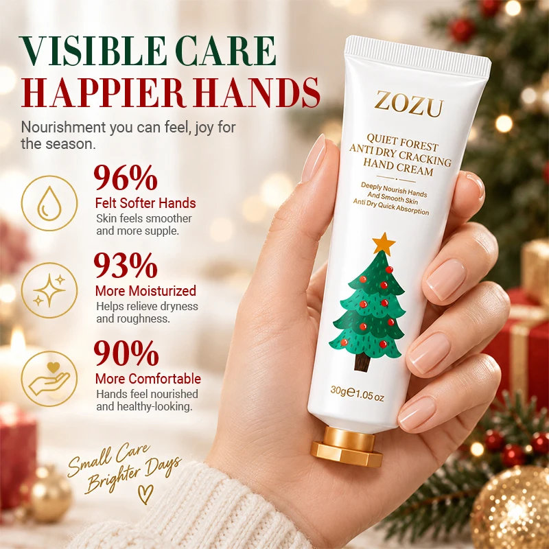 Christmas Gift Hand Cream,Long Lasting Hydration,Nourishes and Cares for Hands Body,Prevents Dryness & Cracking in Autumn Winter