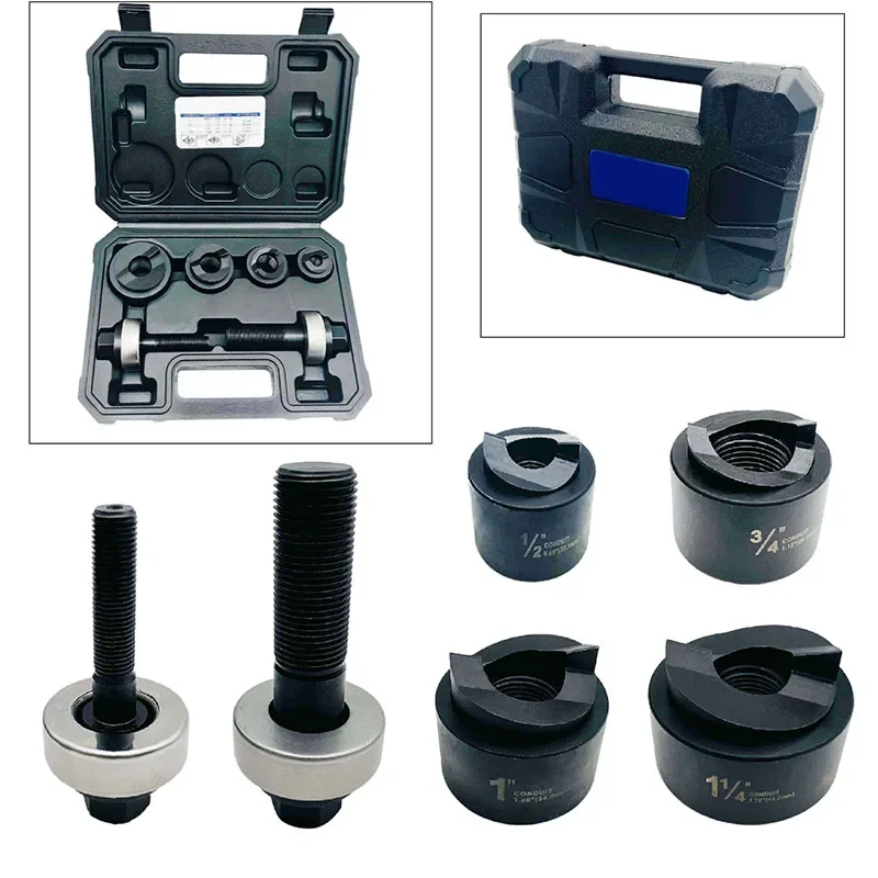 Ручной перфоратор MK-40, механический дырокол из нержавеющей стали/металлической пластины/перфоратор из мягкой стали 22,5-43,2 мм