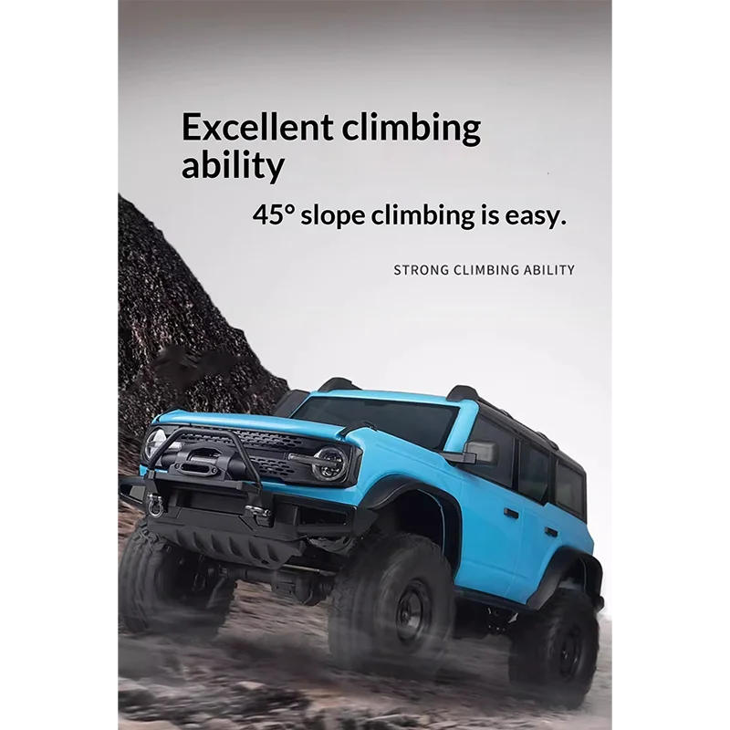 

1001 Ford Wrangler RC Remote Control Car Climbing Vehicle 4WD Off road Vehicle Professional Adult Differential Lock 1/10