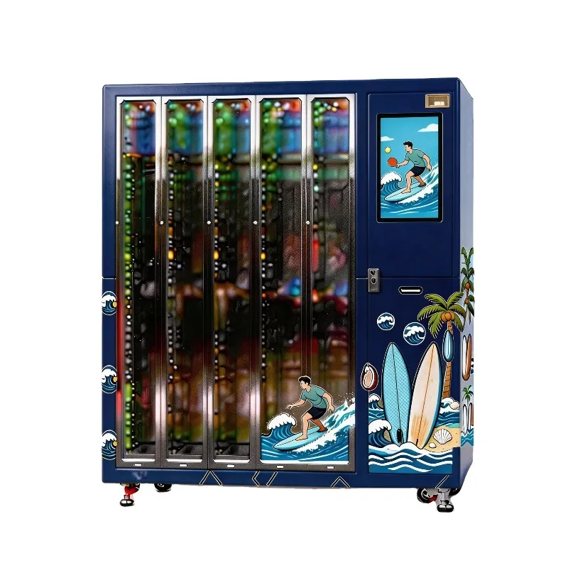 Custom Ski Rental Locker Vending Machine with SDK and QR Code for Indoor Ski Resorts, 24-hour Self-service, Credit Card Support