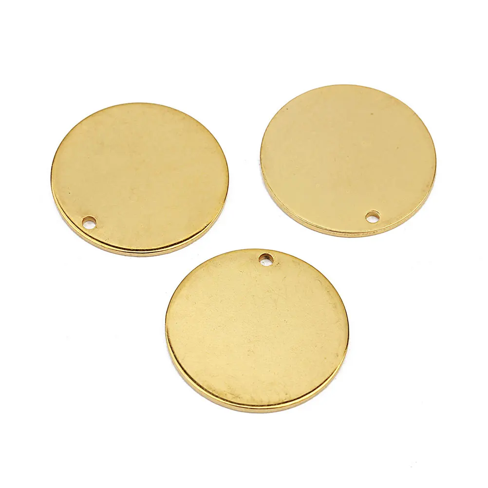 

10 Pcs Tag Jewelry Dog ID Hangings Blank Round Tags Decorations Pet Pendant DIY