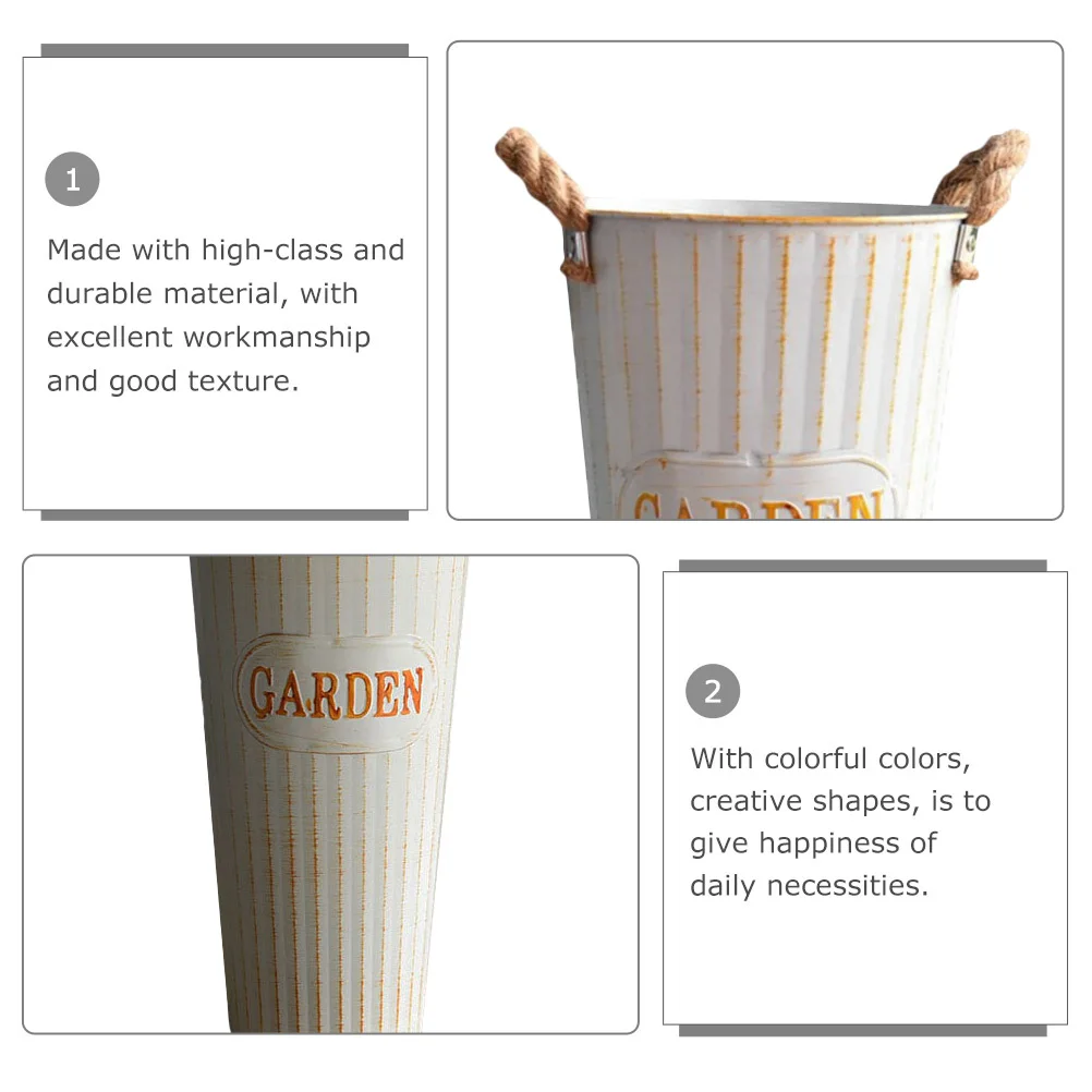 Рисунок 4 - Металлическое ведро для цветов в стиле ретро