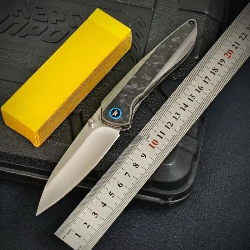 

Portable 461 Pocket Outdoor Camping Folding Knife Carbon Fiber Handle Hunting Knives Survival Tactical Utility Fruit EDC Tools