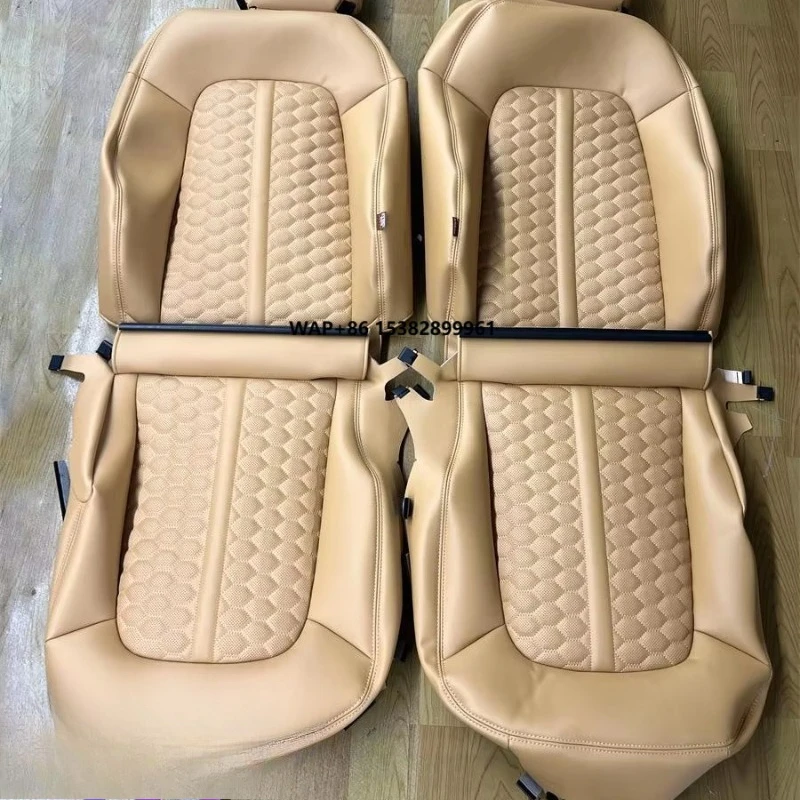 Luxury Quality Leather Car Seat Cover Set Comfortable Interior Accessory for Fully Universal MPV 7-Seater Van for