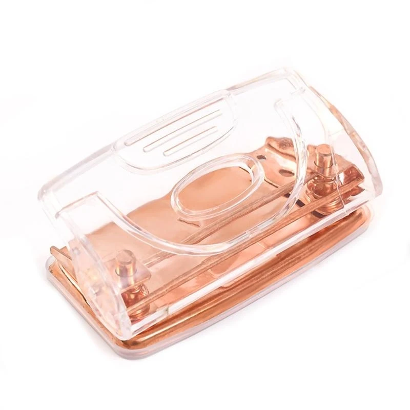

W89C for Creative Rose Golden Stapler Staple Remover Clear Stationery Office School Supplies