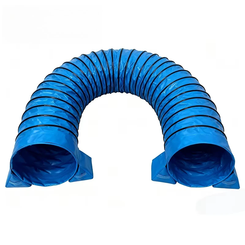 Flexible flame retardant and anti-aging pet dog tunnel, for pet agility training, IPX5 waterproof, high temperature resistance