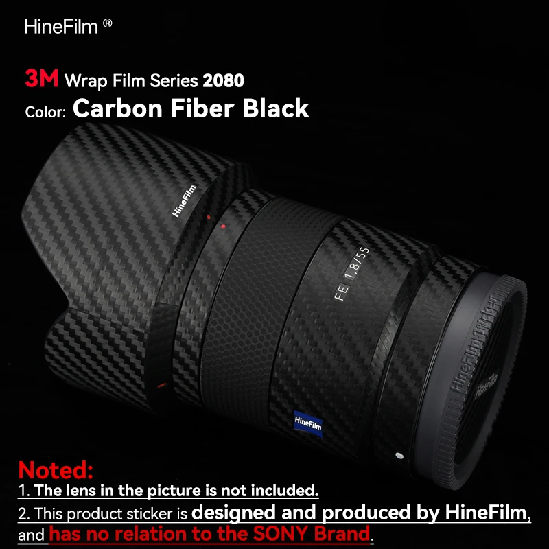 Hinefilm ソニー FE55 F1.8 ZA レンズスキン SEL55F18Z レンズラップ