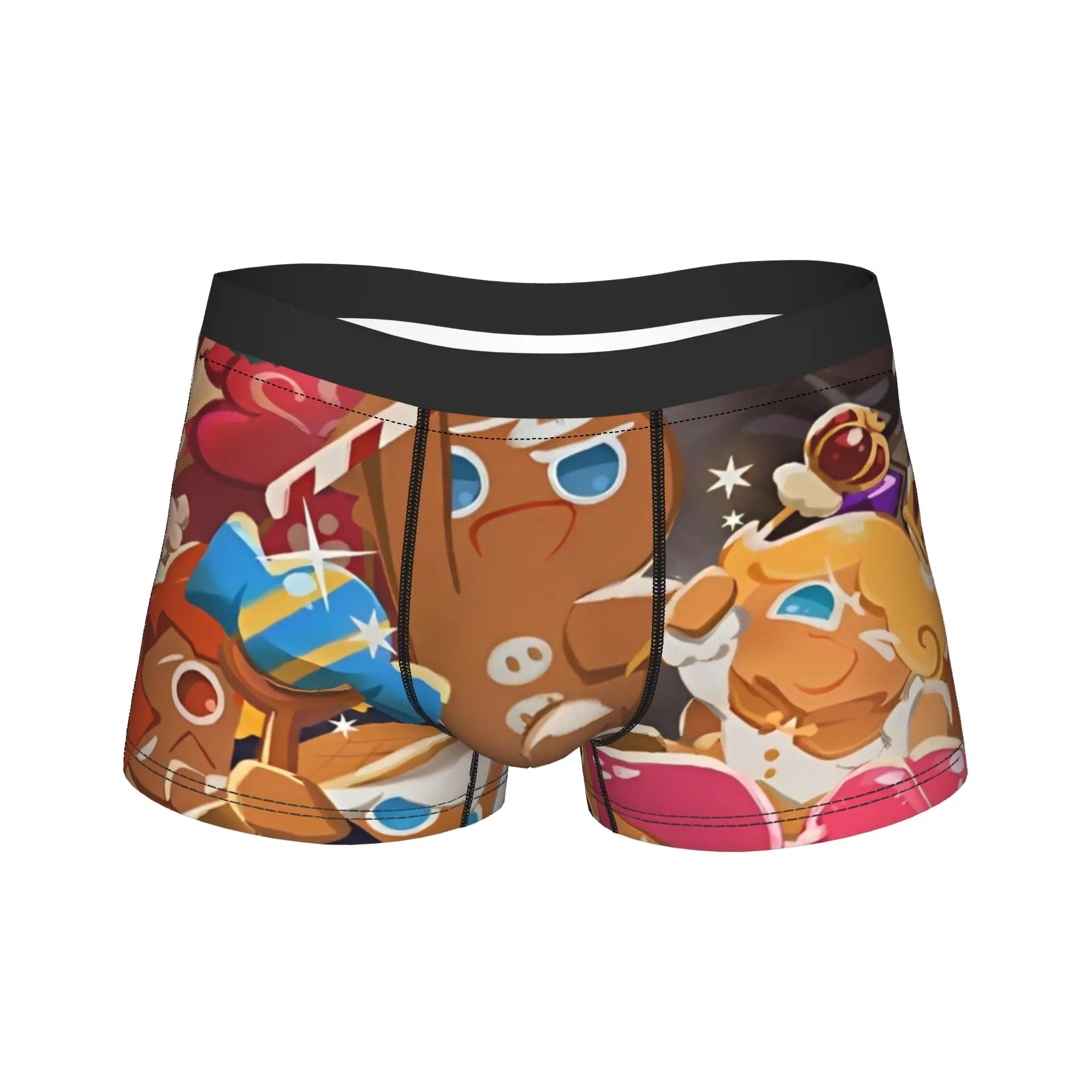 Men Cookie Run Kingdom Boxer Briefs Shorts Panties Mid Waist Underwear  Male Hot S-XXL Underpants