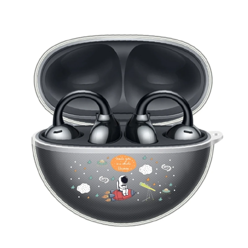 FreeClip ヘッドフォン プロテクター用クリア ソフト TPU ケース 落下防止ケース ポーチ