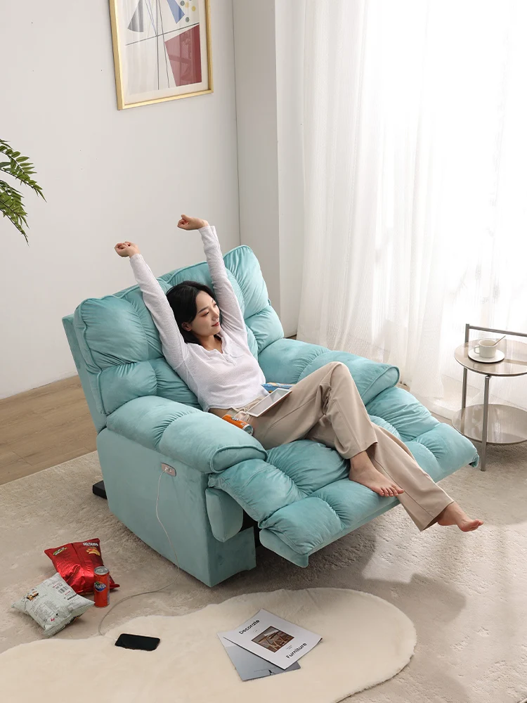 Electric single person sofa chair, home multifunctional rotating chair, space module lazy person sofa