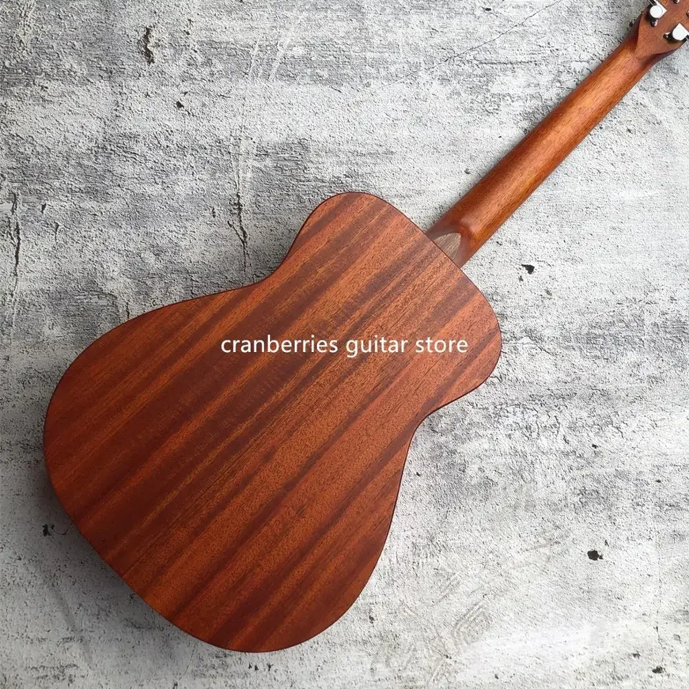 MAHOGANY-Mini Electric Acoustic Guitar, New Custom Factory, Good Quality, 34 \