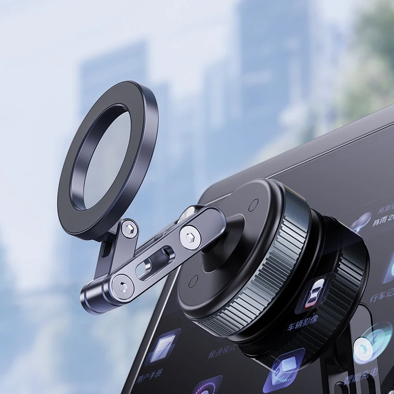 New Car Magnetic Phone Holder 360° Rotation Vacuum Adsorption Wireless Use for Auto Navigation
