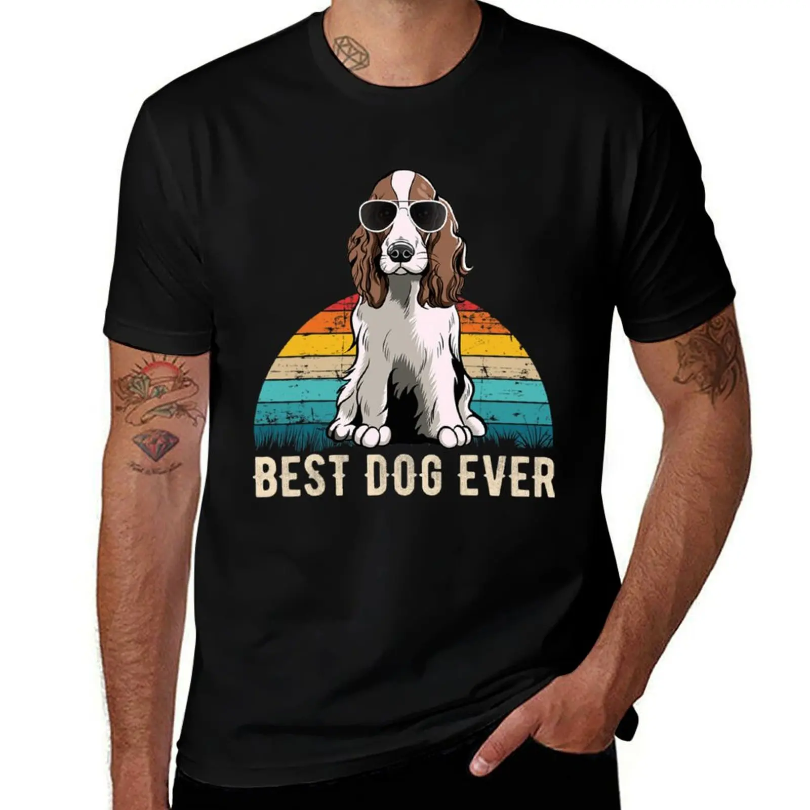 English Springer Spaniel T-Shirt t shirts for man graphic tees T-Shirt