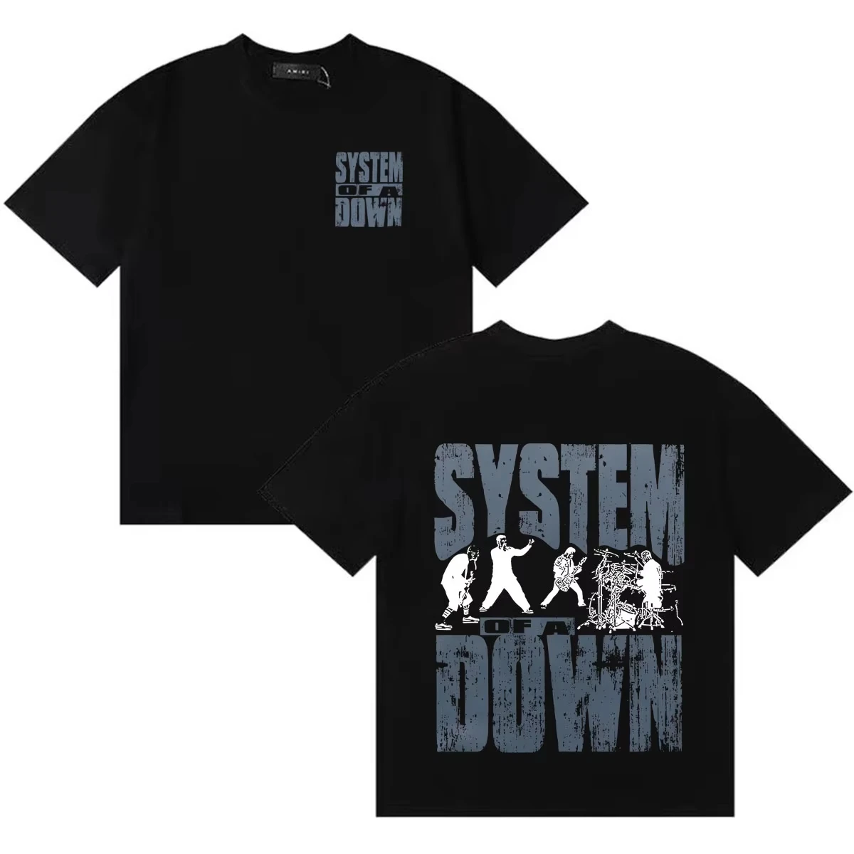2026 Unisex Ästhetisches Musik-Oversize-T-Shirt mit Rundhalsausschnitt aus bequemer Baumwolle für den Sommer, System of A Down T-Shirt