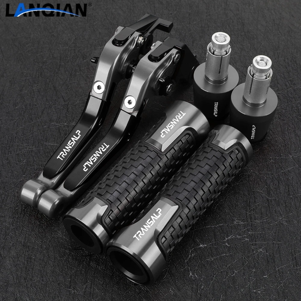 Folding Extendable Adjustable Clutch Brake Levers For Honda XL 650 V Transalp XLV650 2001-2007 Motorcycle Handbar End Grips ends
