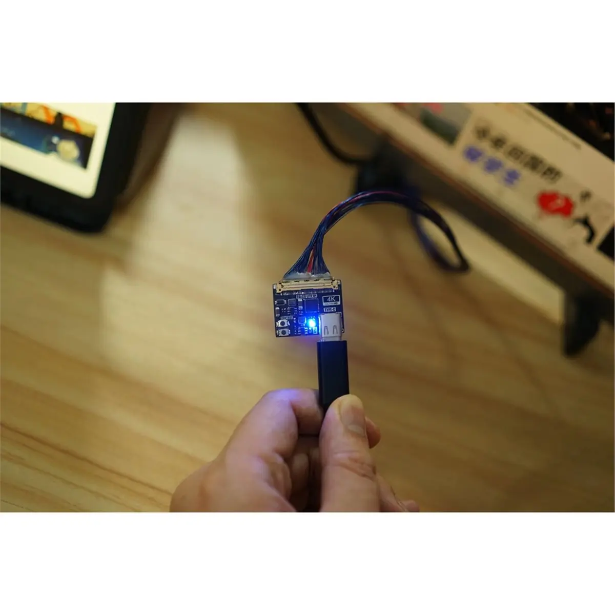 Mini EDP to DP Board 4K Type-C Driver Adapter, 4K DisplayPort Converter Module, for LCD Screen Panel DIY Monitor Upgrade