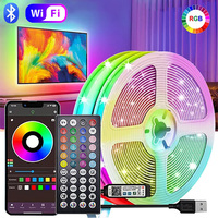 USB LED Strip Lights RGB 5050 LED Light Music Sync Color Changing TV Backlight Flexible LED Lamp Tape Ribbon for Party Home Deco