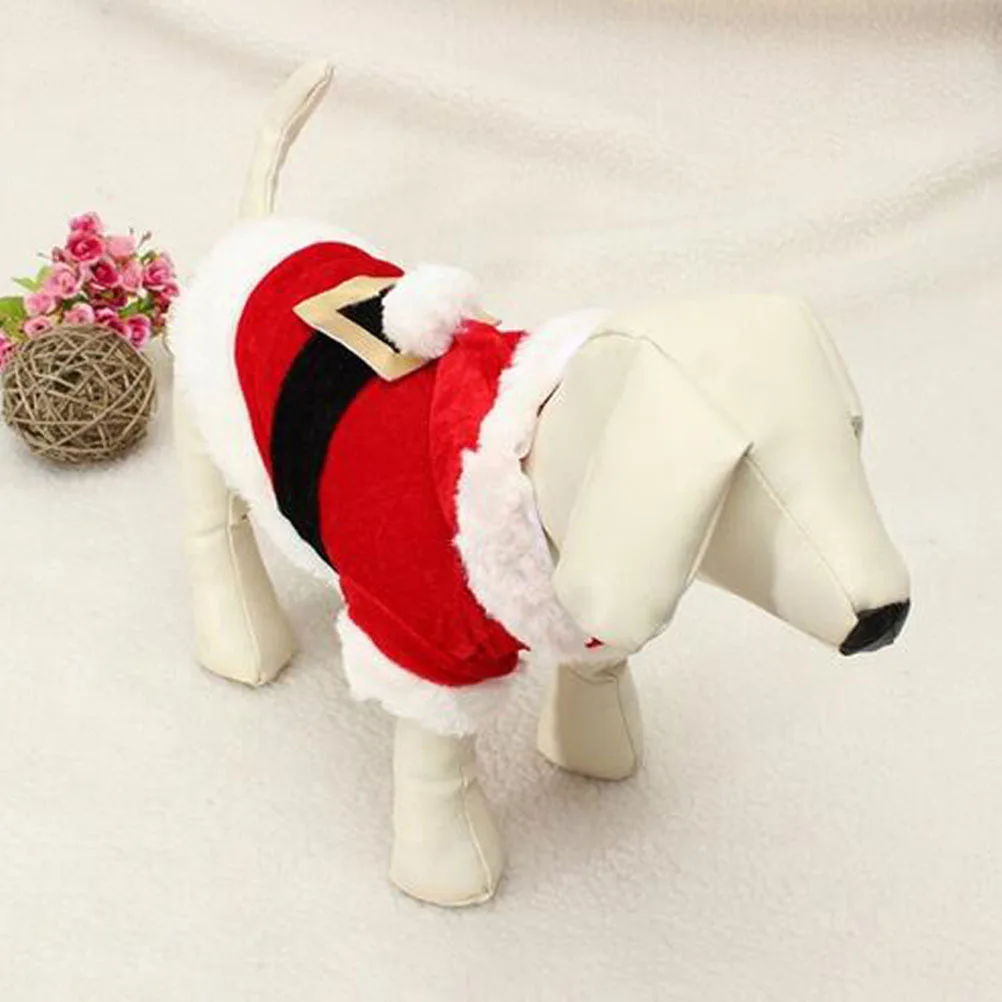 

Pet Christmas Clothes Dog Winter Hoodie Warm Holiday Outfit For Small Dogs Size Xxs Dog Vest Xmas Pet Clothes